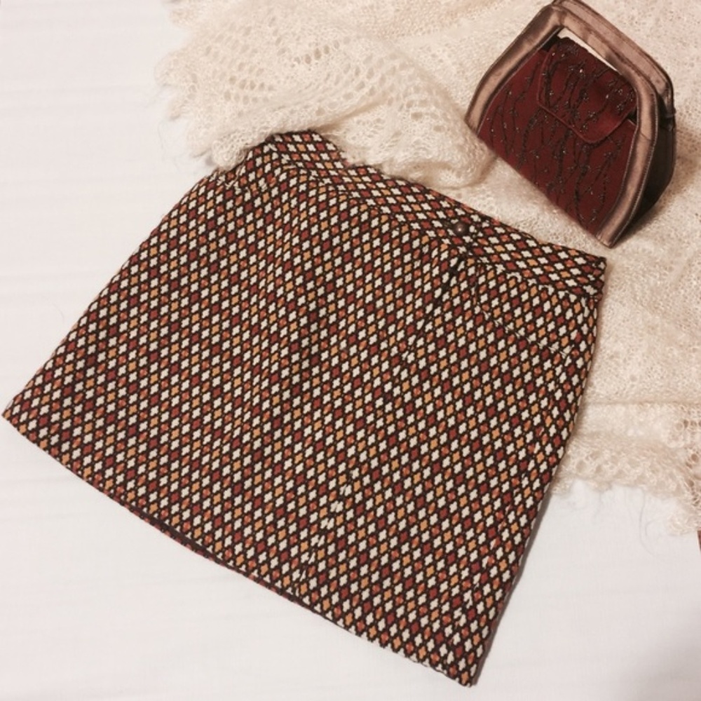 Anna Sui 》 Retro Mini Skirt